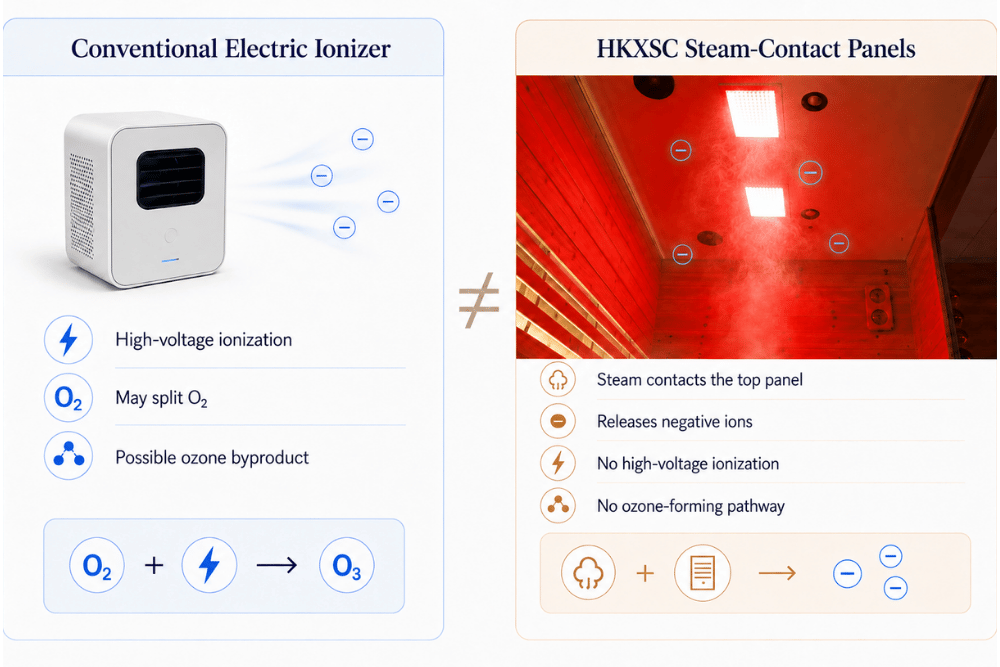 Do Negative Ion Steam Saunas Produce Ozone? Why the Generation Method Matters