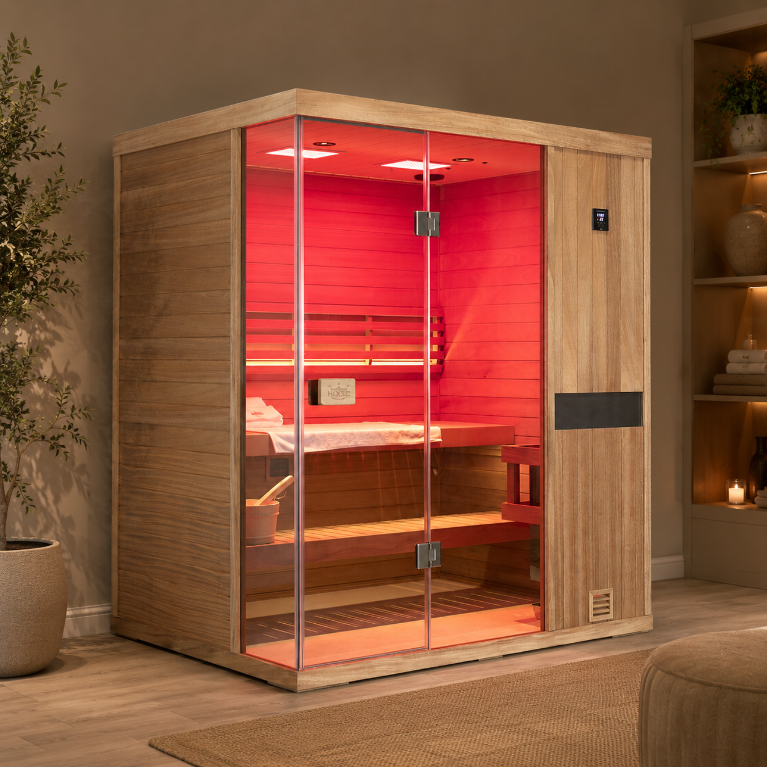 HKXSC 3 Person Indoor Steam Sauna - 703ST