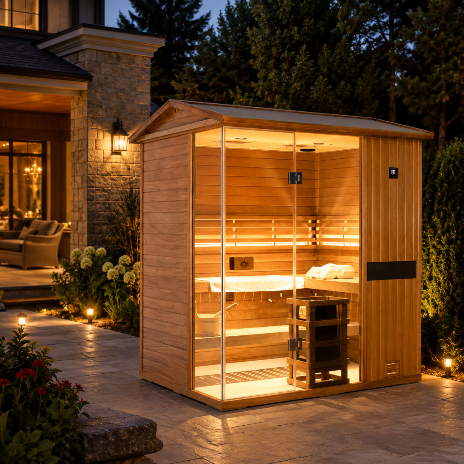 Pre assembled main structure steam sauna room save installation time convenient for users to finish assembly quickly alone