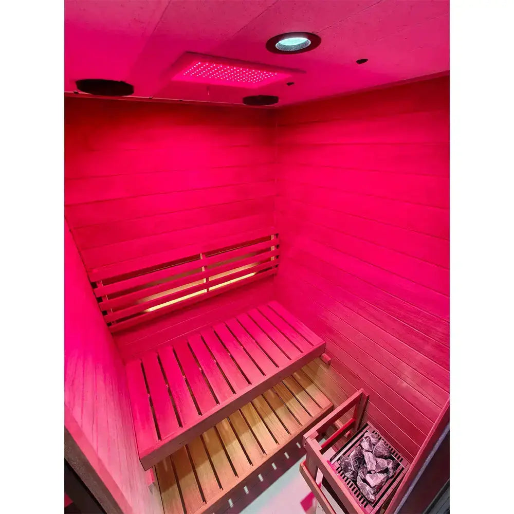 HKXSC 701ST 1 Person steam sauna |Mahogany | Pest-Resistant HKXSC-SAUNA