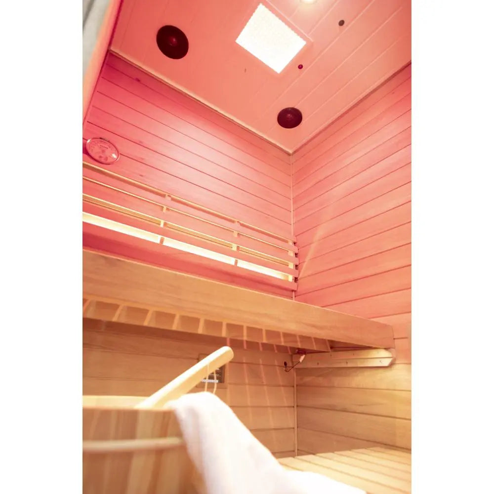 HKXSC 702ST 1-2 Person Steam Sauna | Resistant to pests | Mahogany | Negative Ion HKXSC-SAUNA