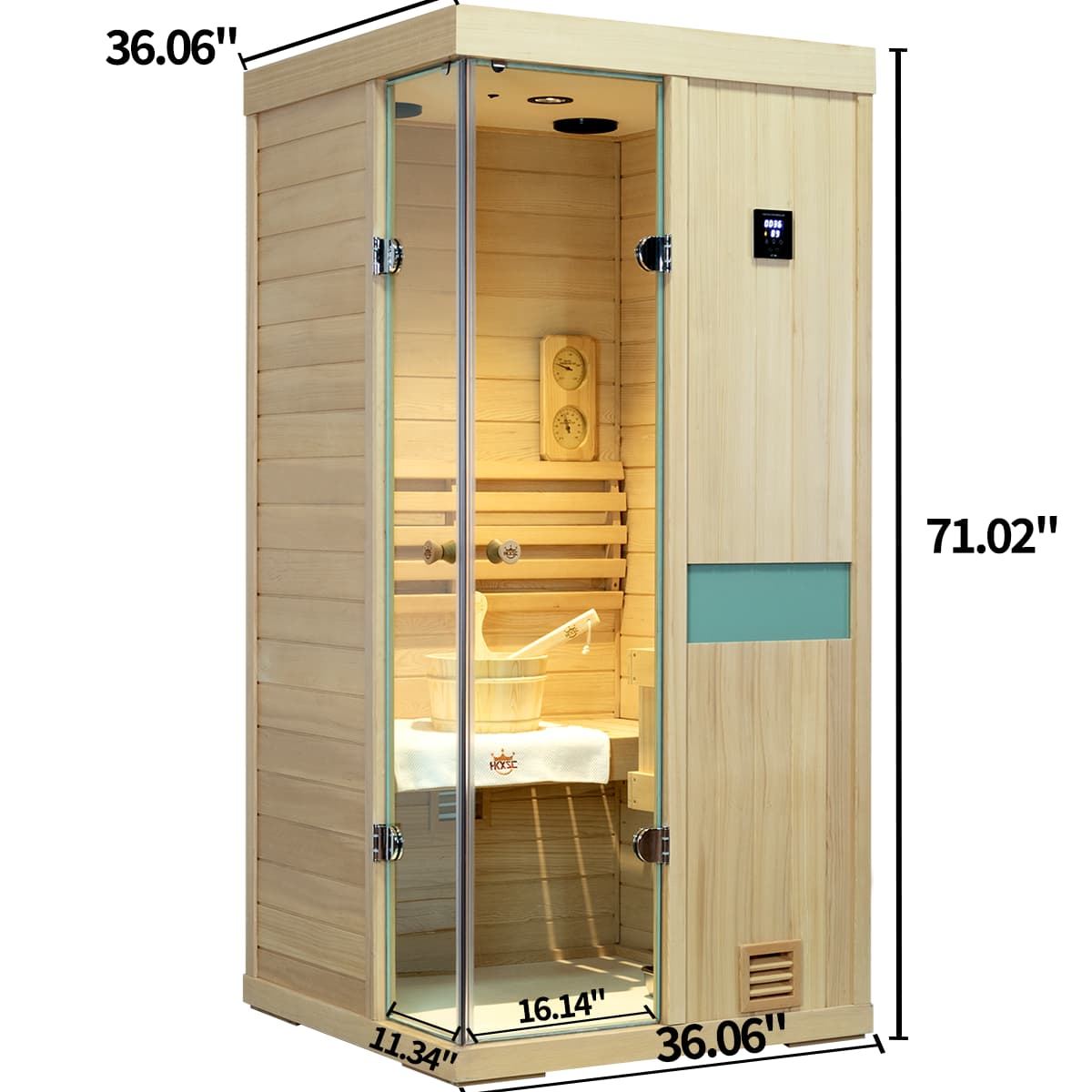 Serenity Indoor Steam Sauna -1 Person | Model 700SH