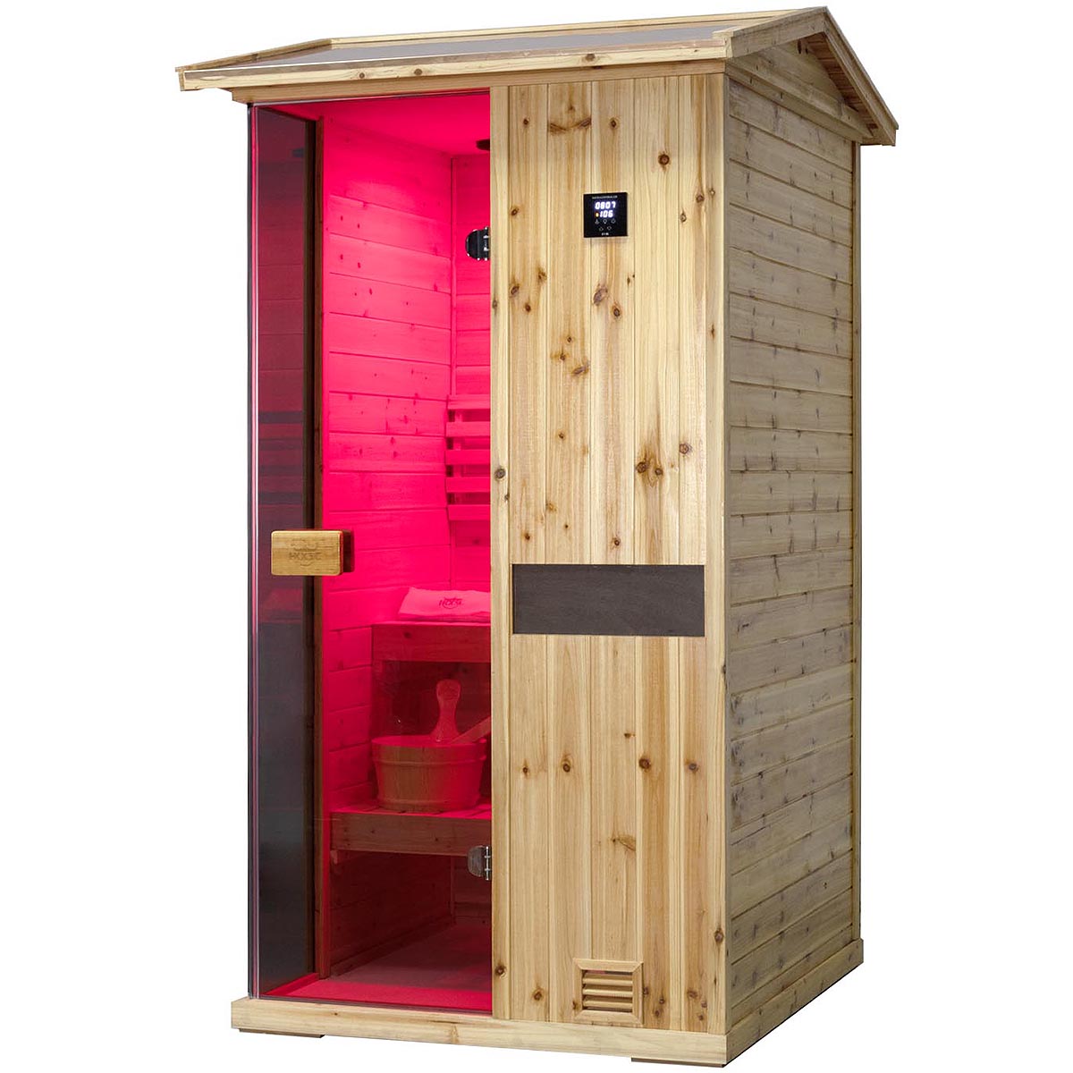 Solid 1 Person Outdoor Steam Sauna