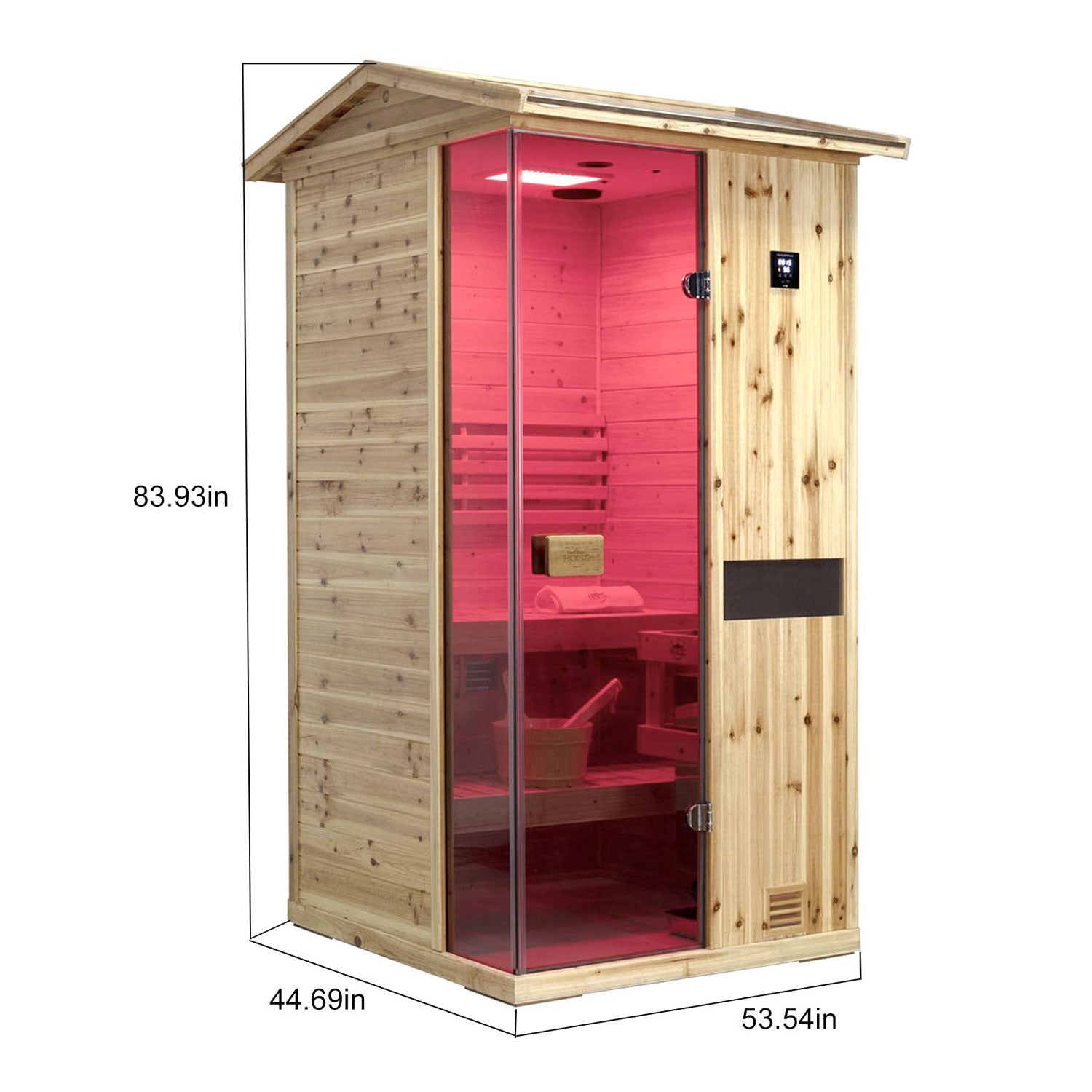 Solid Outdoor Steam Sauna - 1 Person | Model 701VS