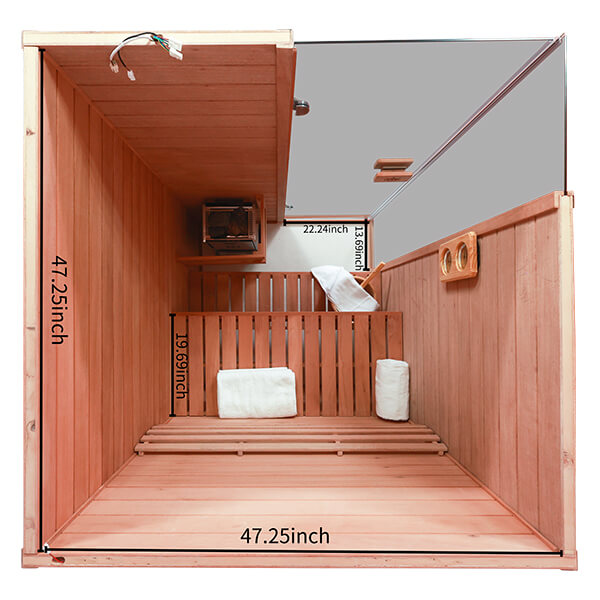 2-Person Indoor Negative-Ion Steam Sauna | Air Purification & Mid-Infrared Therapy | HKXSC 702ST