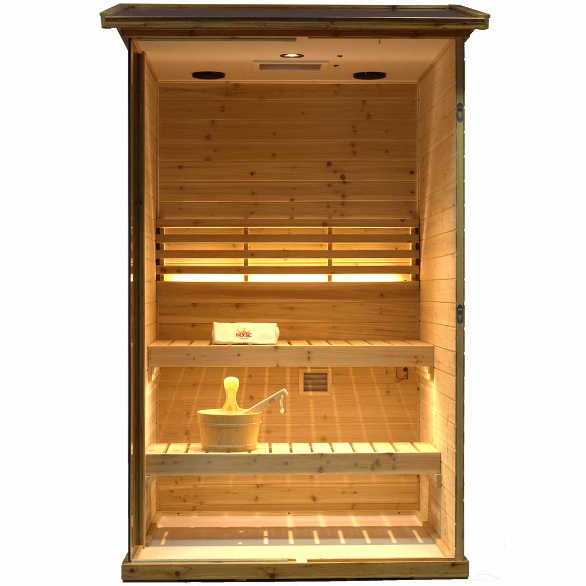 Solid Outdoor Steam Sauna - 2 Person | Model 702VS