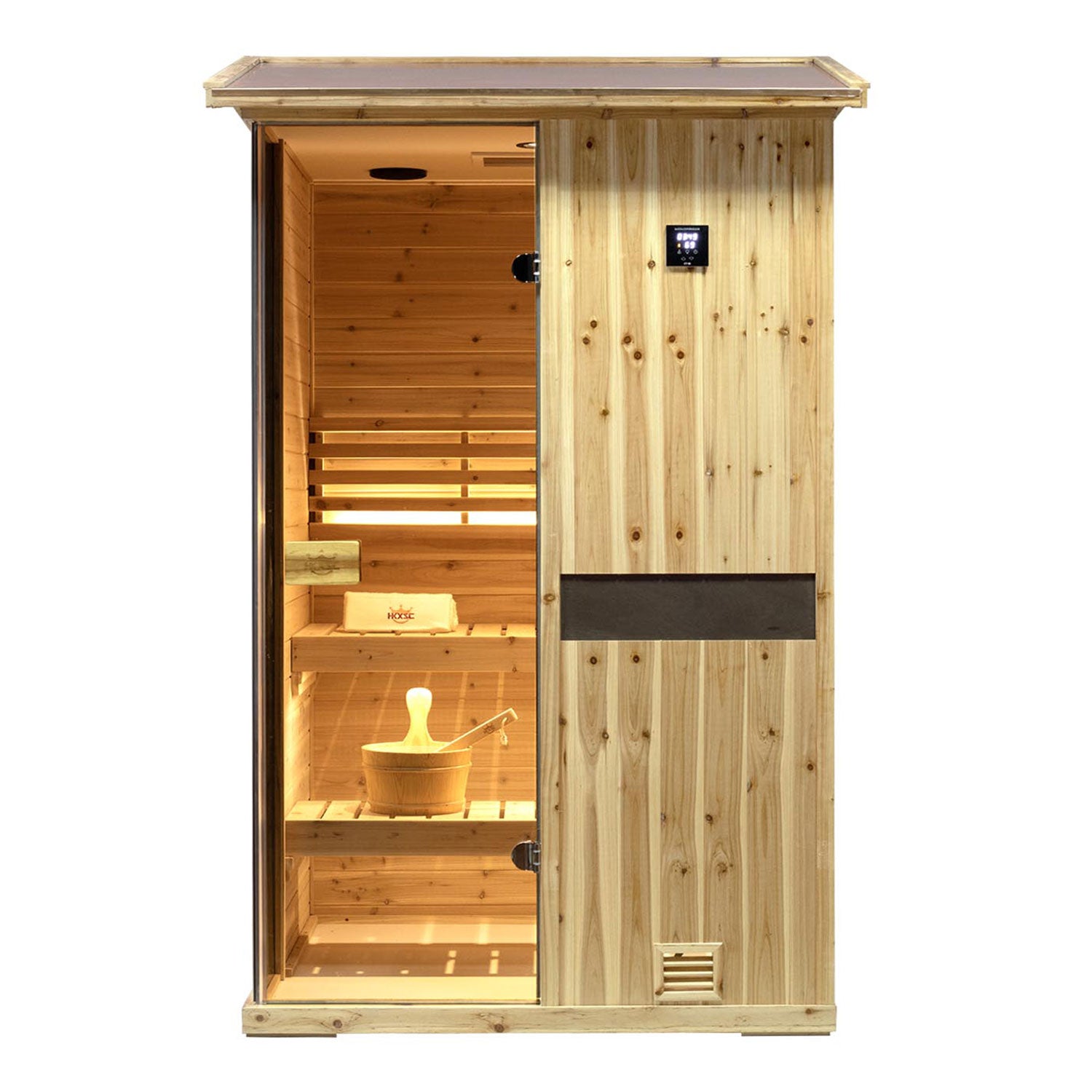 Solid Outdoor Steam Sauna - 2 Person | Model 702VS