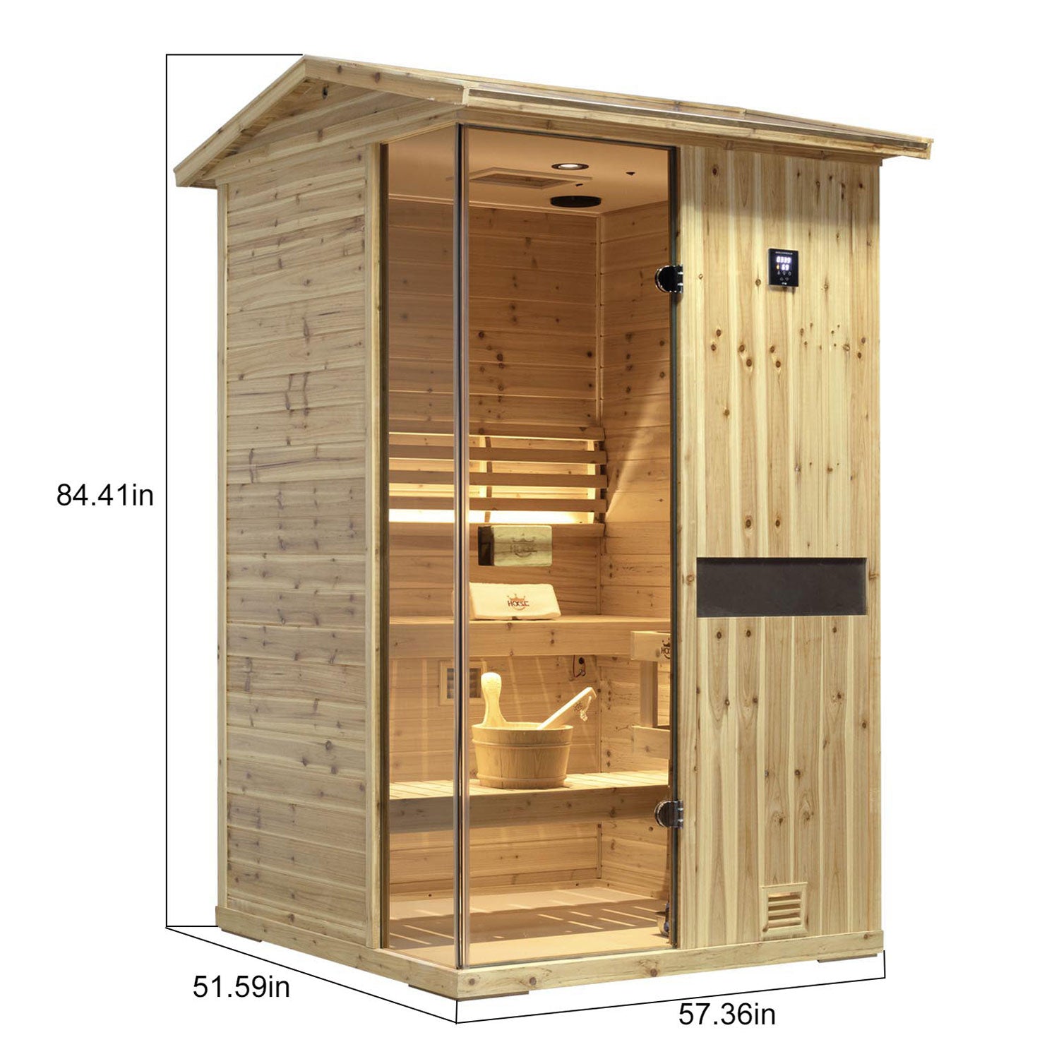 Pre-Order Solid Outdoor Steam Sauna - 2 Person | Model 702VS
