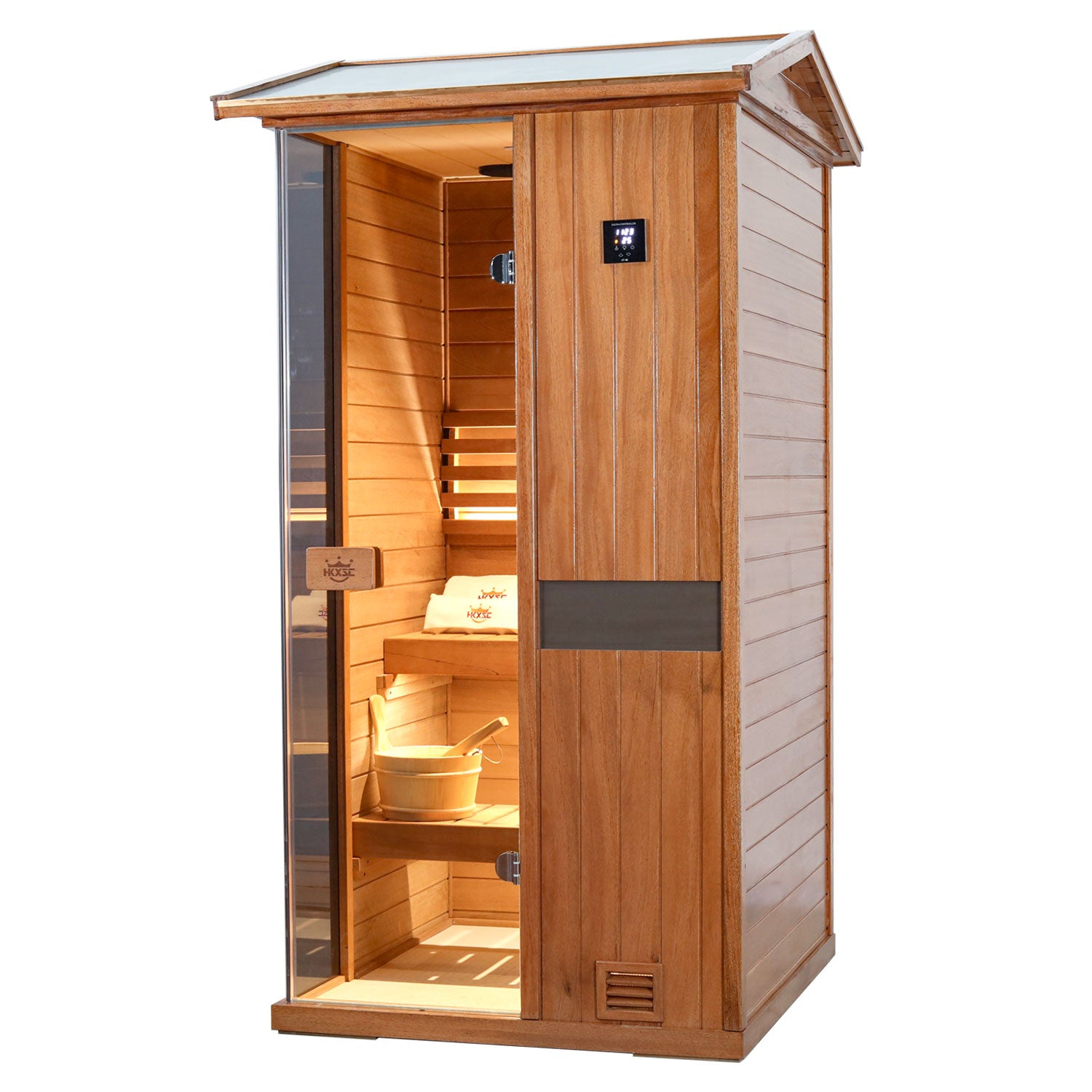 HKXSC 2 Person Outdoor Steam Sauna - 702VT