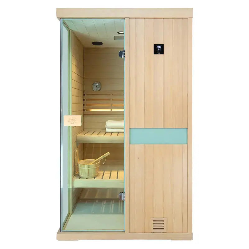HKXSC 702SH 2 Person Indoor Steam Sauna | Fresh Air | Hemlock HKXSC-SAUNA