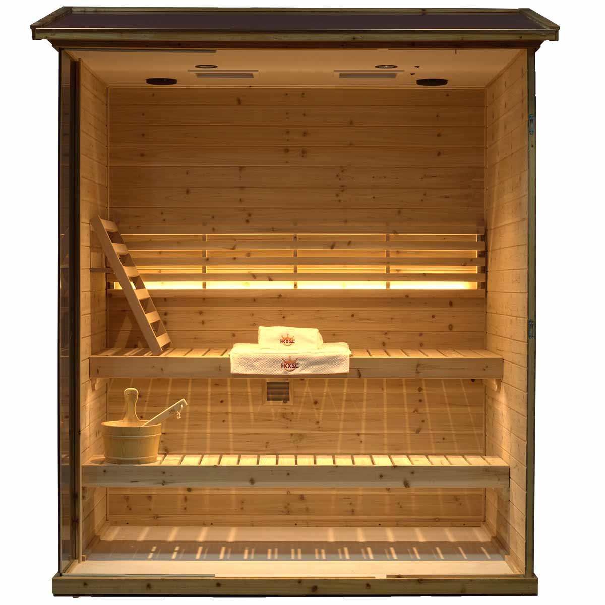 Solid Outdoor Steam Sauna - 3 Person | Model 703VS