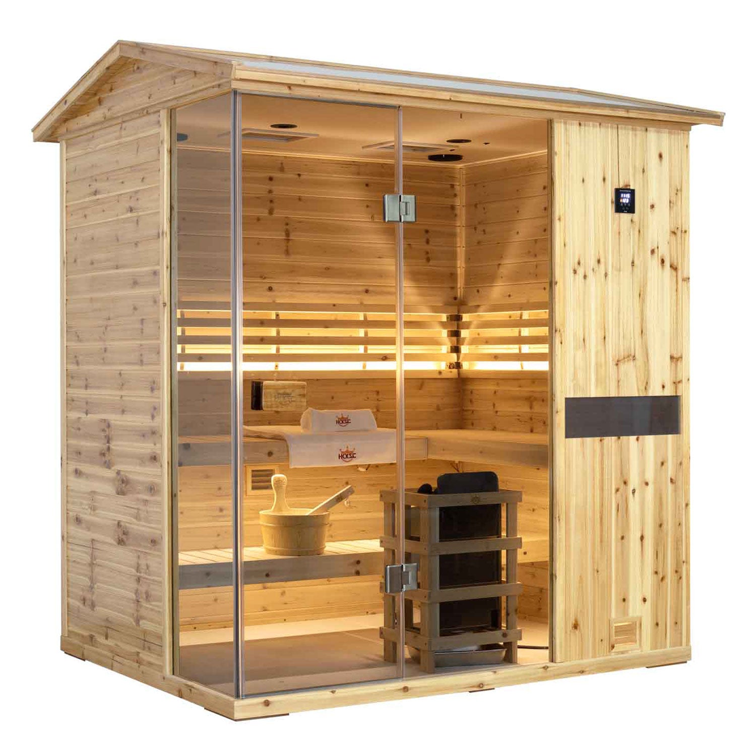 Pre-Order Solid Outdoor Steam Sauna - 4 Person | Model 704VS