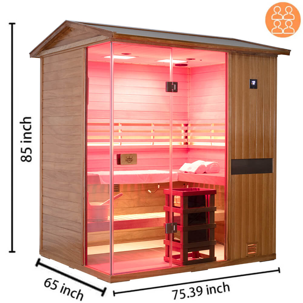 704VT-Outdoor Negative-Ion Steam Sauna Overall Dimensions
