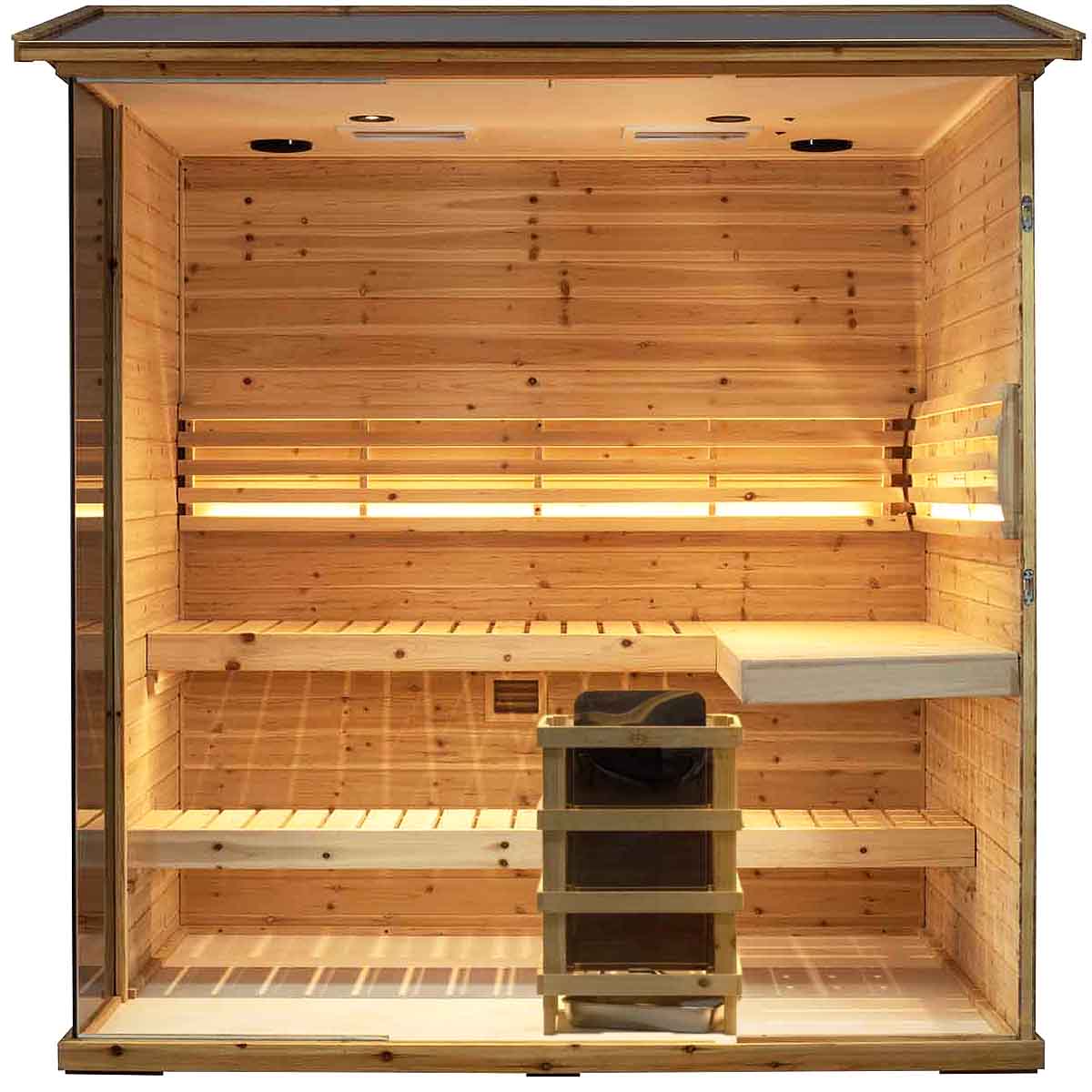 Solid Outdoor Steam Sauna - 4 Person | Model 704VS