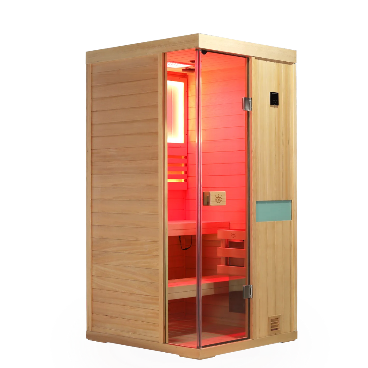 HKXSC 701SH indoor one-person hemlock steam sauna, pre-cut panels for simple home assembly