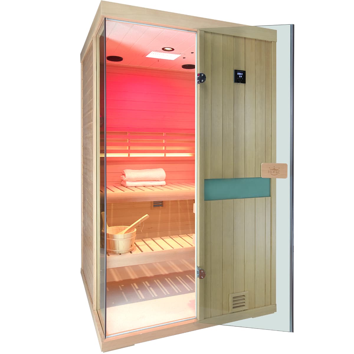HKXSC 702SH 2 Person Indoor Steam Sauna | affordable | New Upgraded HKXSC-SAUNA
