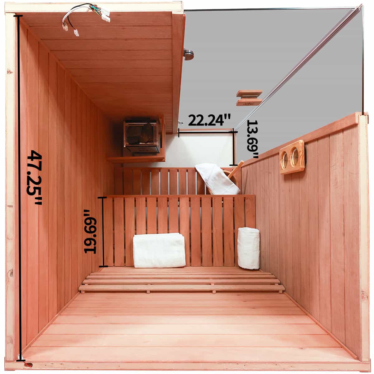 HKXSC 702ST 2 Person Indoor Steam Sauna | affordable | New Upgraded HKXSC-SAUNA