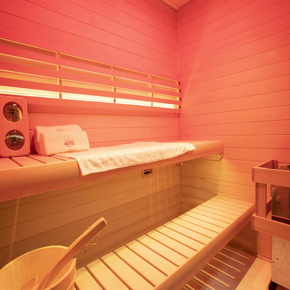 HKXSC 703SH Hemlock 2-3 Person Steam Sauna |New Upgraded-Fresh Air HKXSC-SAUNA