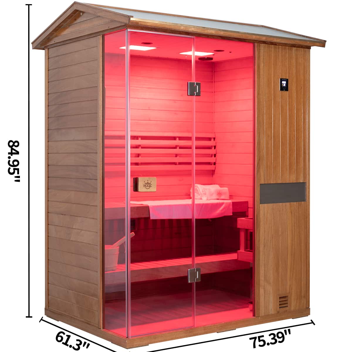 703VT-Outdoor Negative-Ion Steam Sauna Overall Dimensions