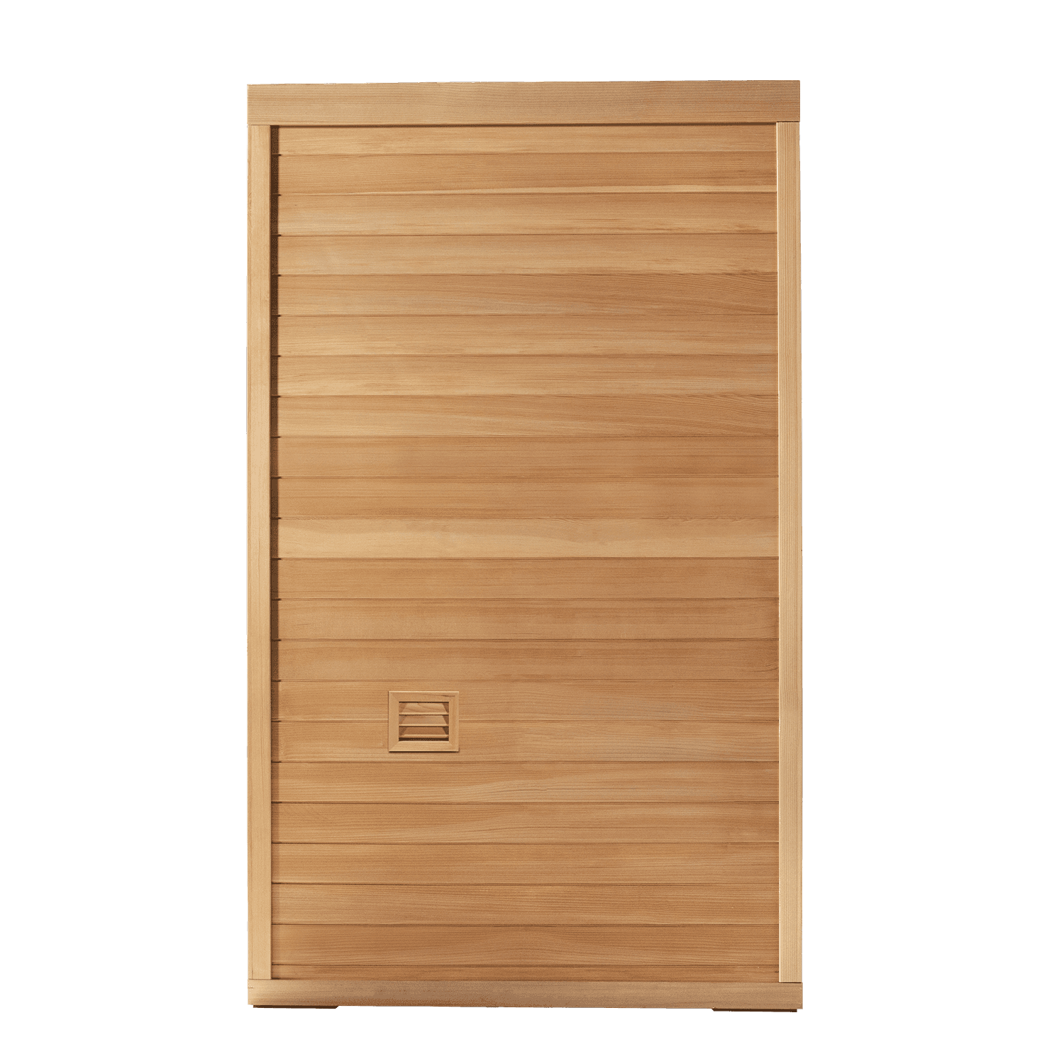 Wellness‑focused indoor sauna for two‑person, upgraded hemlock cabin fitted with 660nm red‑light photobiomodulation panels
