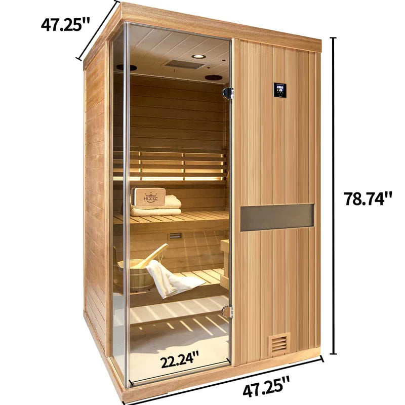 HKXSC 3 Person Steam Sauna All Dimensions Home Sauna Mahogany Luxurious Indoor Sauna Best Sauna for Sale