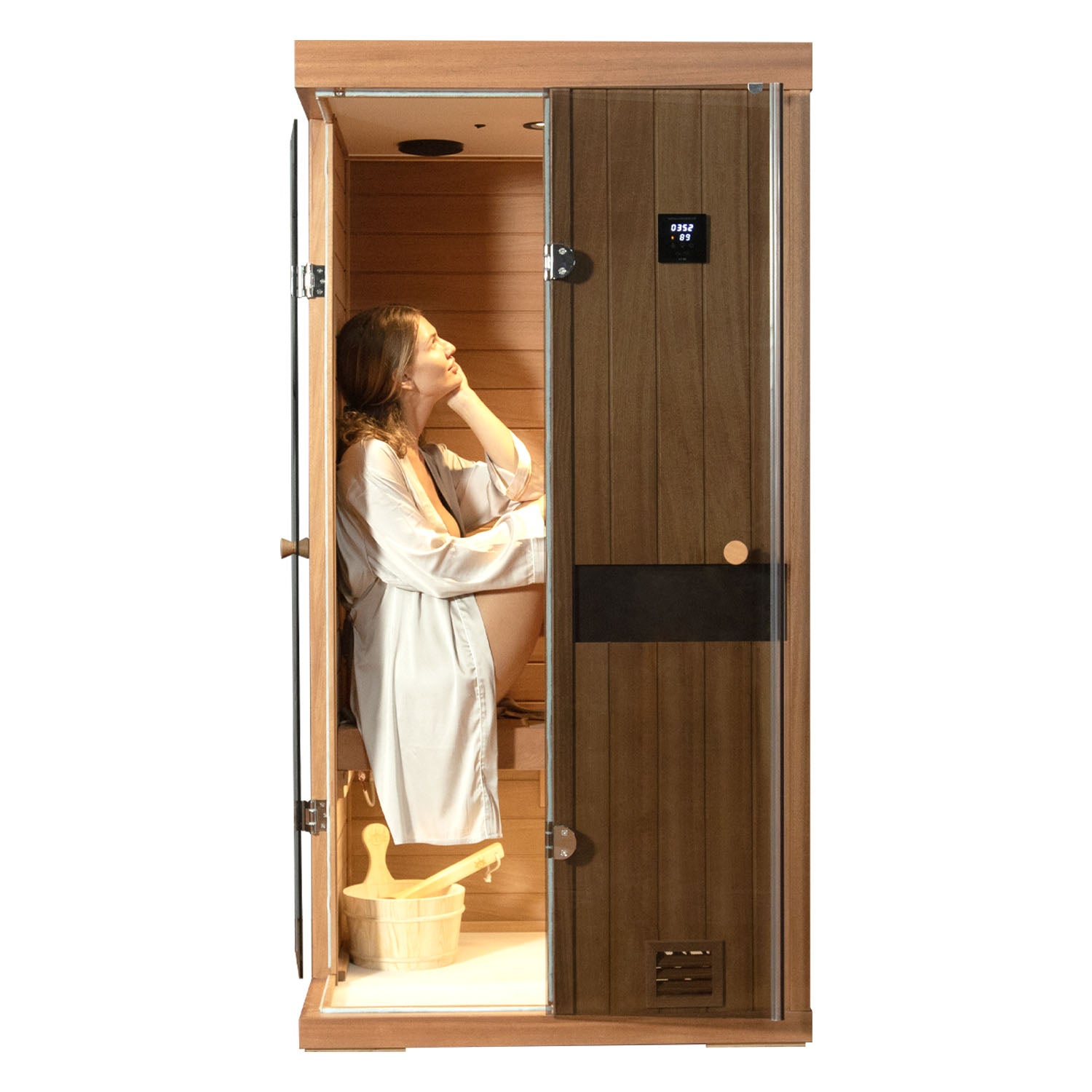 HKXSC 700ST One Person Indoor Negative Ion Steam Sauna Best Home Saunas Near Me