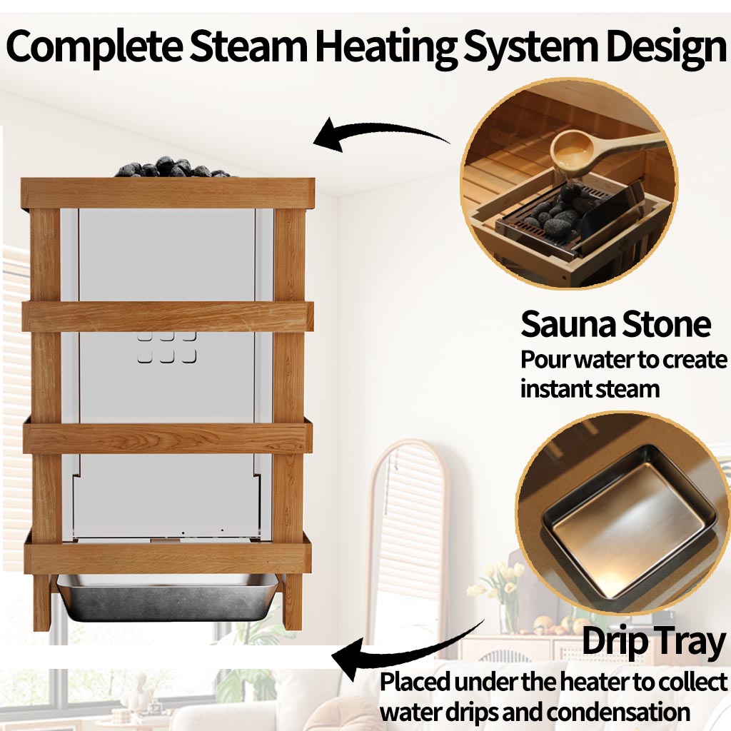 Aurora Indoor Steam Sauna - 3 Person | Model 703ST