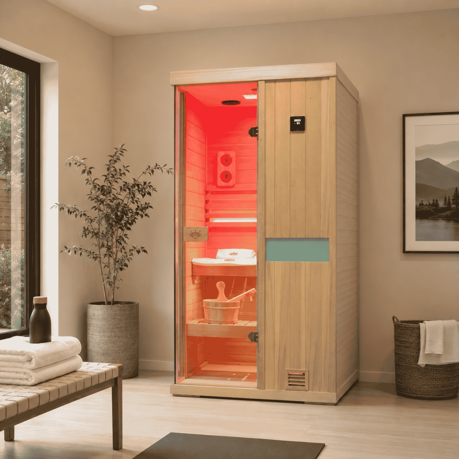 701SH Indoor one person sauna with 2500W heater tradition steam sauna Home physiotherapy