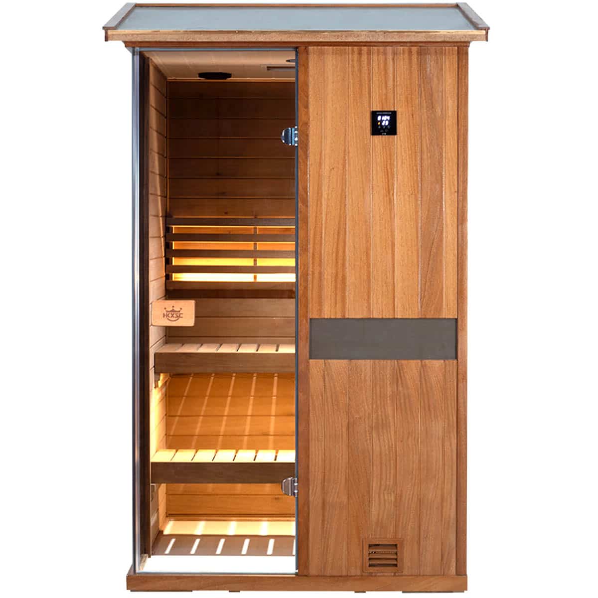 Model_702VT_Mahogany_outdoor_steam_sauna_with_fast_heating Home sauna
