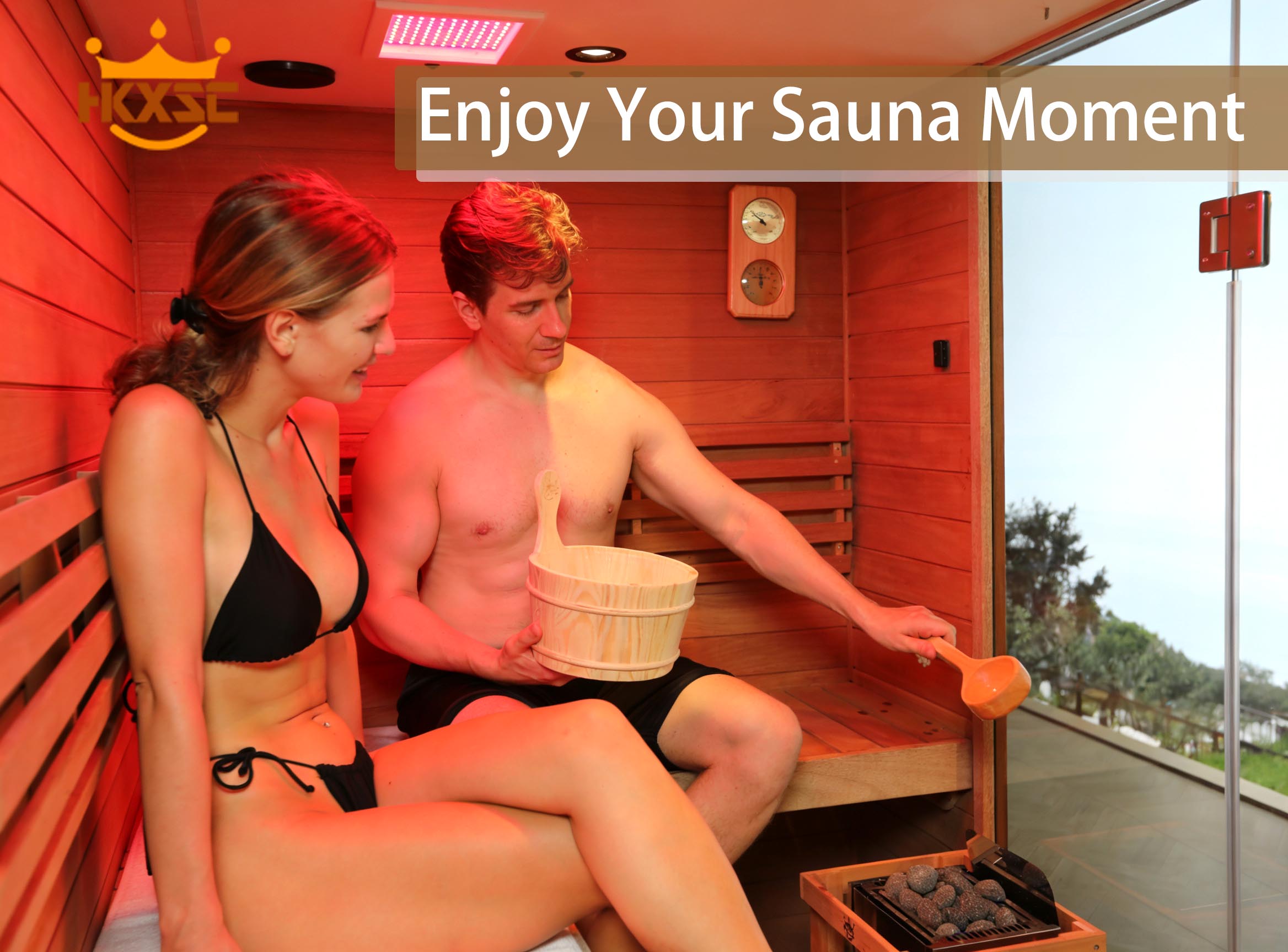 Sauna Bucket and Ladle Set