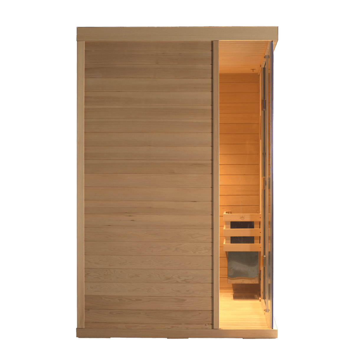HKXSC 703SH 3-person indoor Hemlock sauna with negative ion purification for respiratory wellness