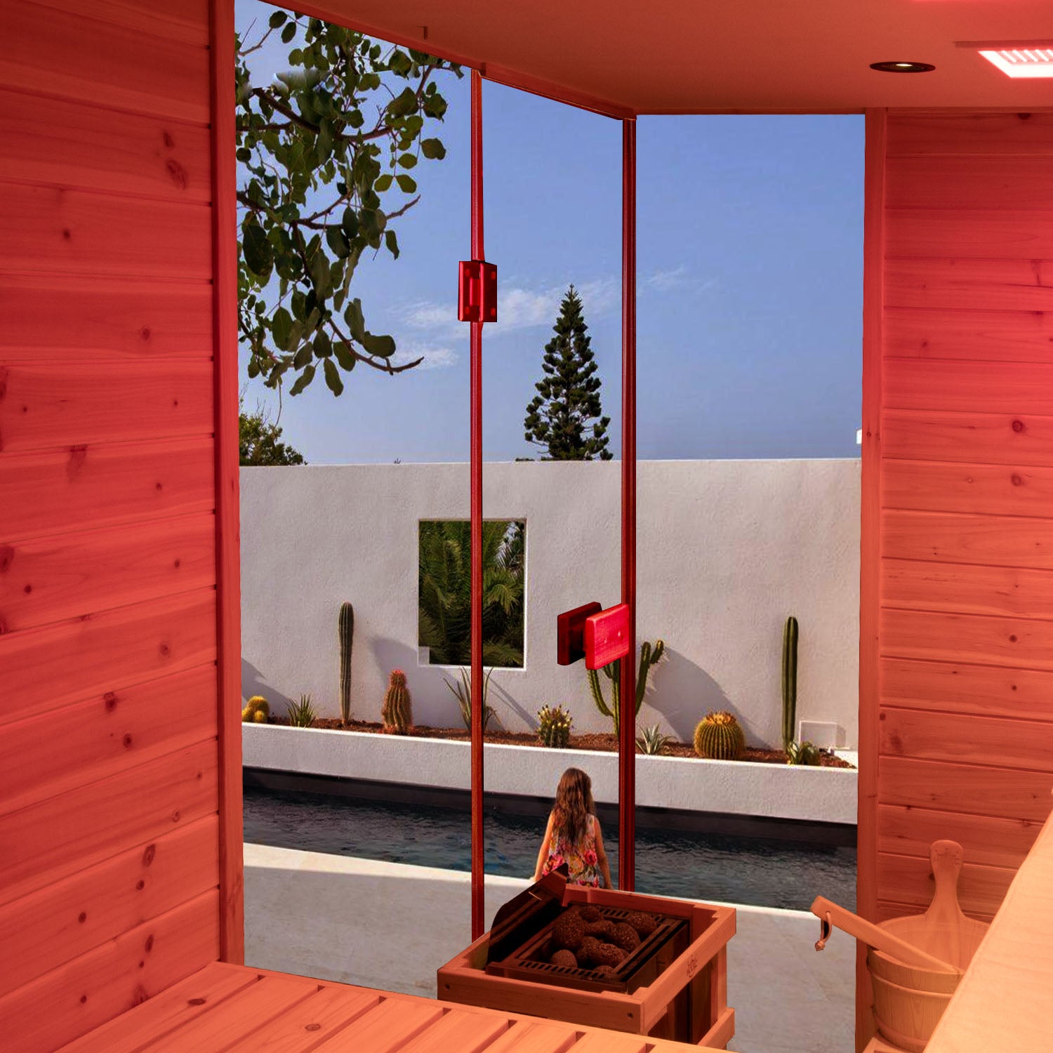 Pre-Order Solid Outdoor Steam Sauna - 4 Person | Model 704VS