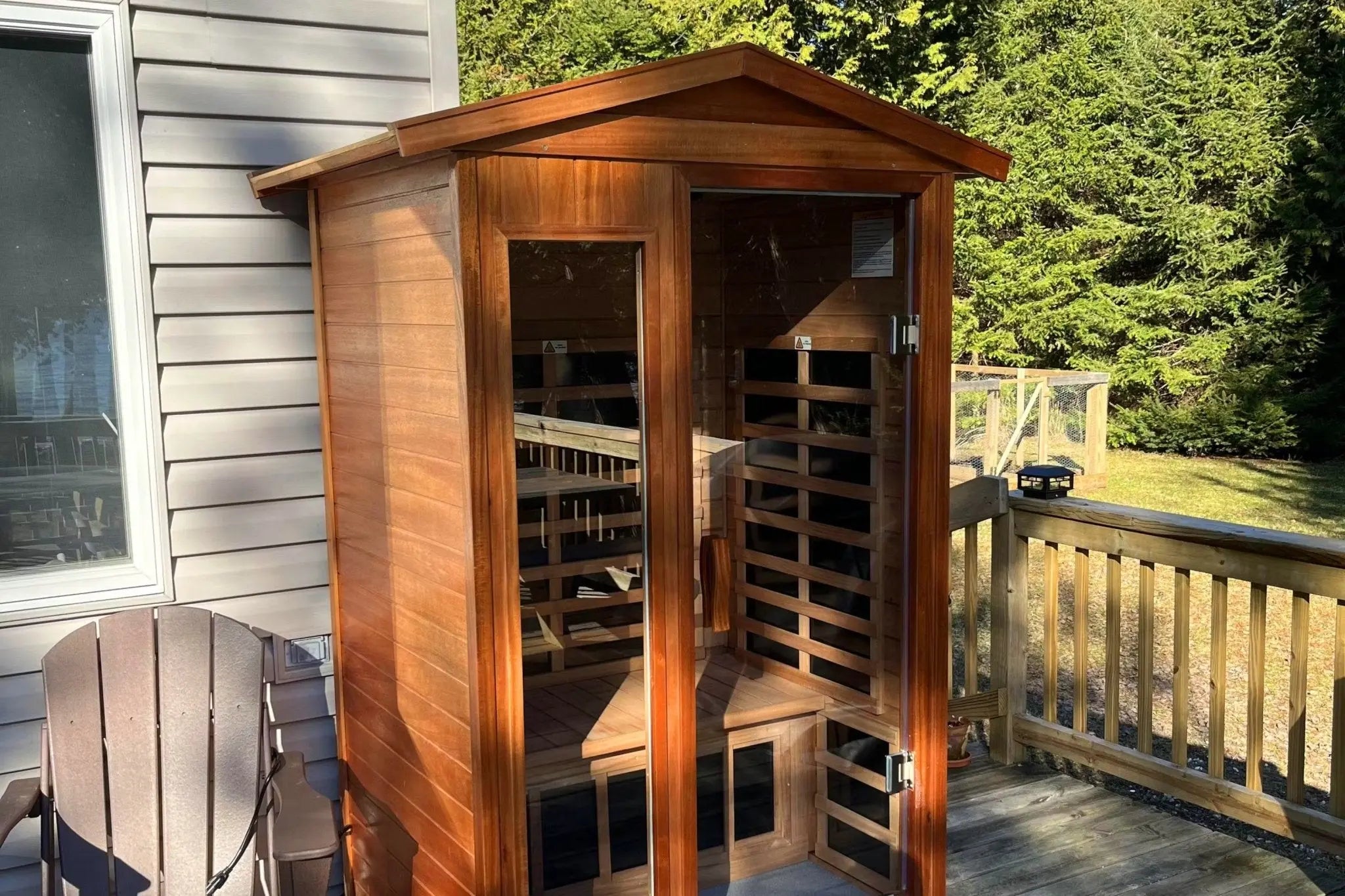 Gable Roof for Outdoor Infrared Sauna - HKXSC-SAUNA