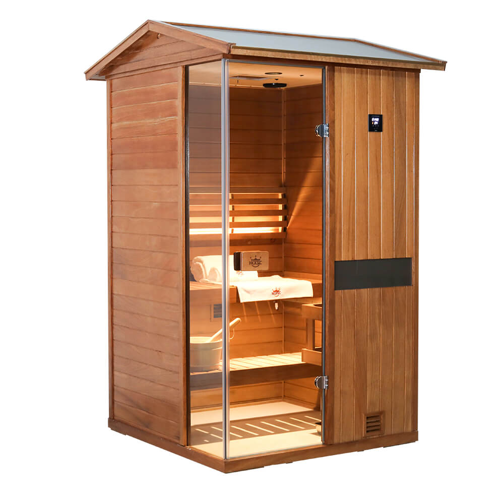 2-Person Outdoor Negative-Ion Steam Sauna | Air Purification & Mid-Infrared Therapy | HKXSC 702VT