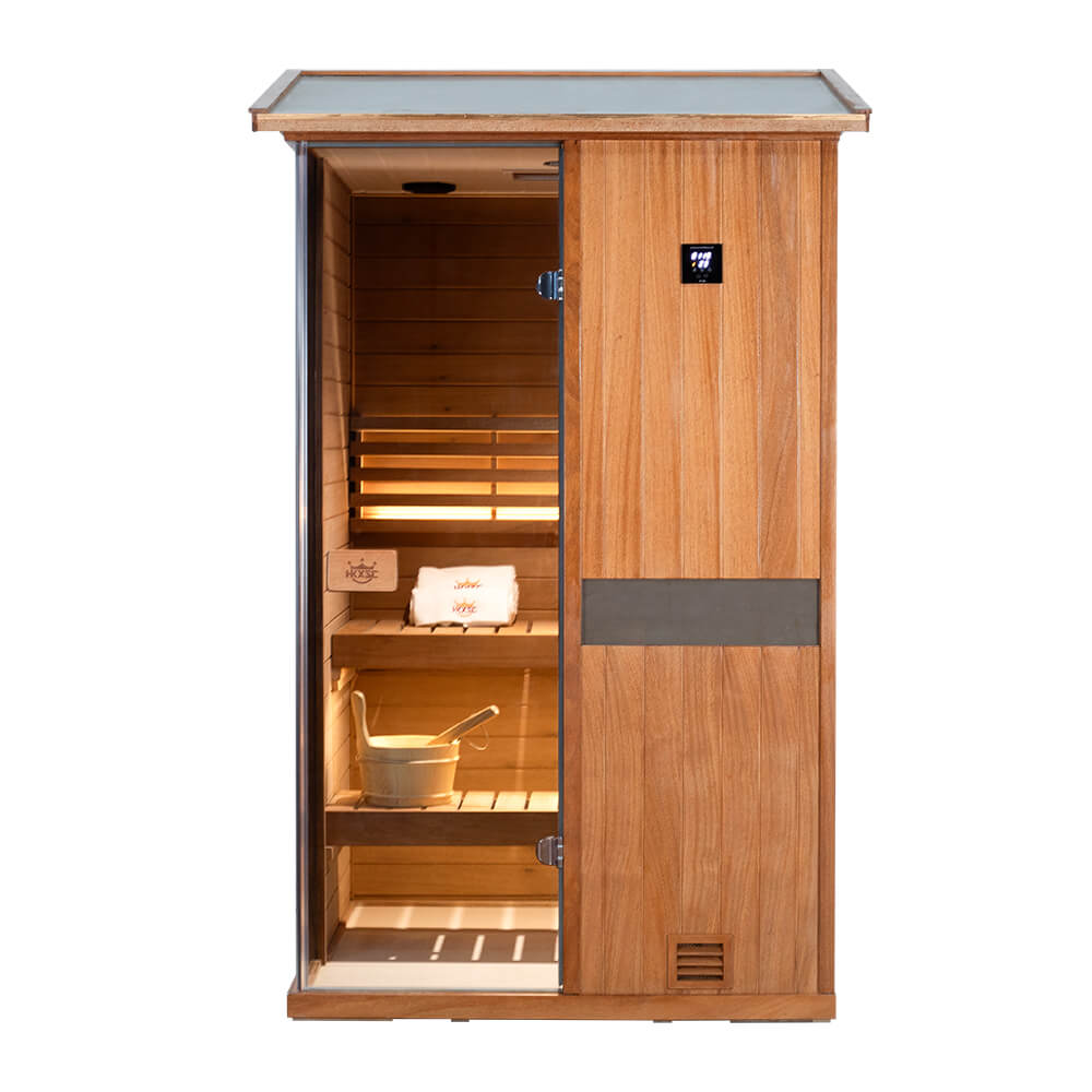 2-Person Outdoor Negative-Ion Steam Sauna | Air Purification & Mid-Infrared Therapy | HKXSC 702VT