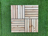 Wood Interlocking Flooring Tiles (Set of 10) HKXSC-SAUNA