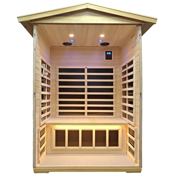 Prince XS II 2 Person Ultra Low EMF Outdoor Basswood Infrared Sauna