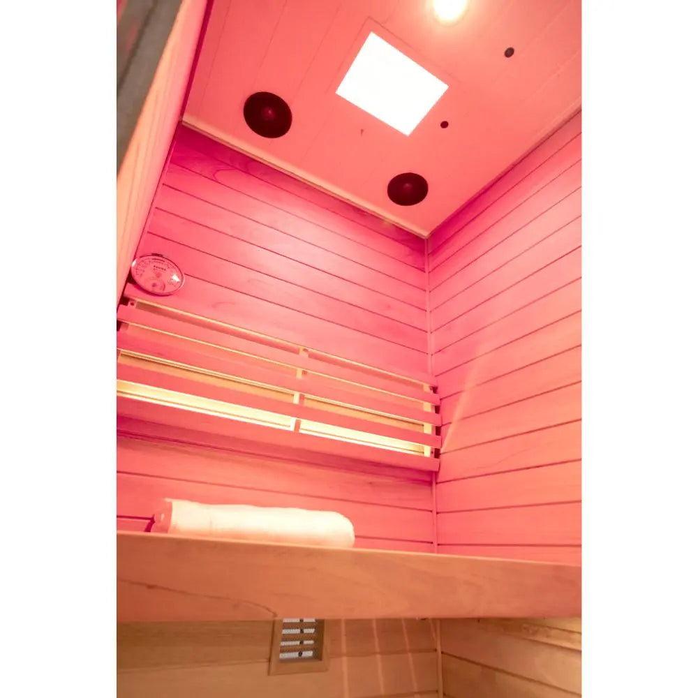 HKXSC 701ST 1 Person steam sauna |Mahogany | Pest-Resistant HKXSC-SAUNA