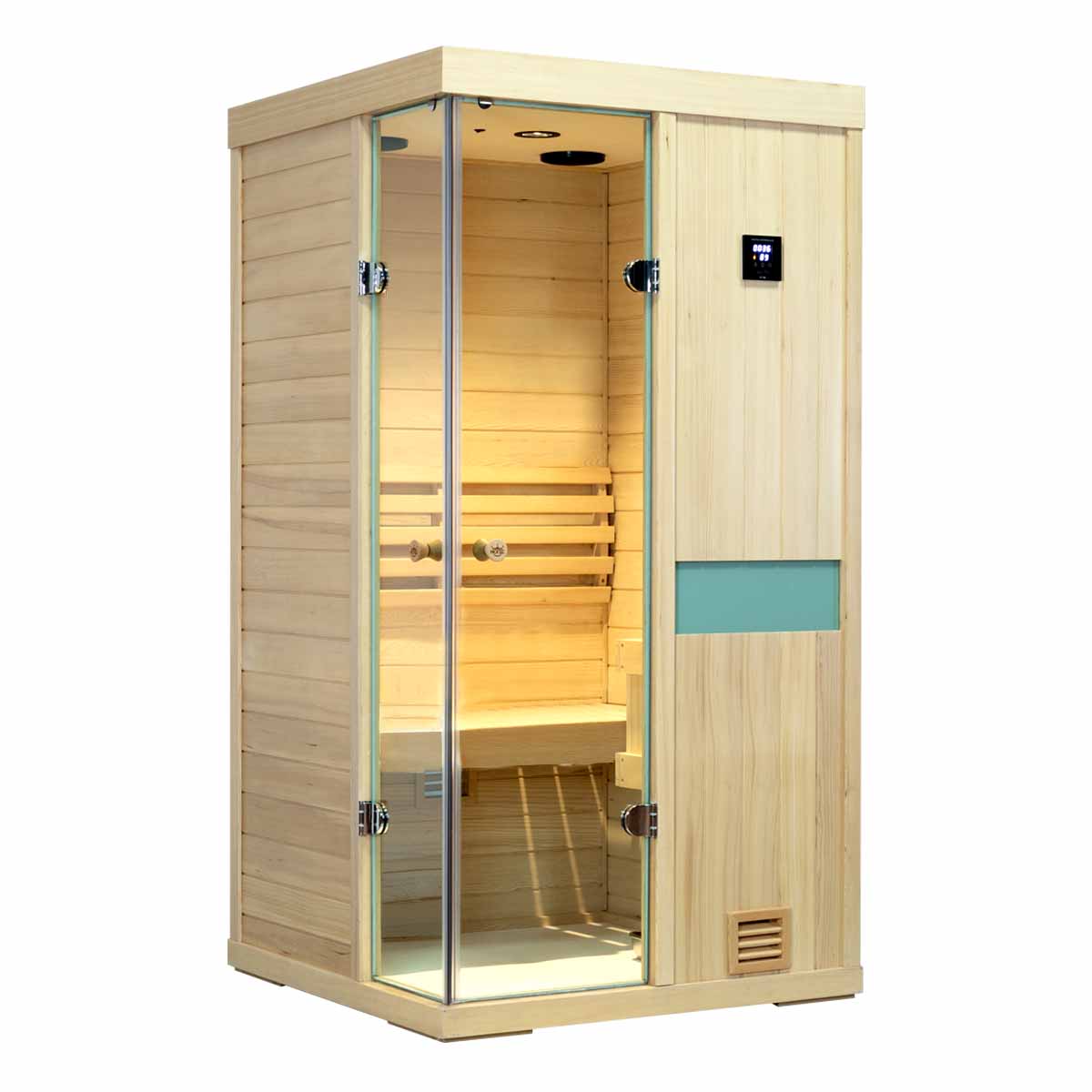 Home_mini_hemlock_steam_sauna_Model_700SH left side show 