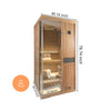 HKXSC 701ST 1 Person steam sauna |Mahogany | Pest-Resistant HKXSC-SAUNA