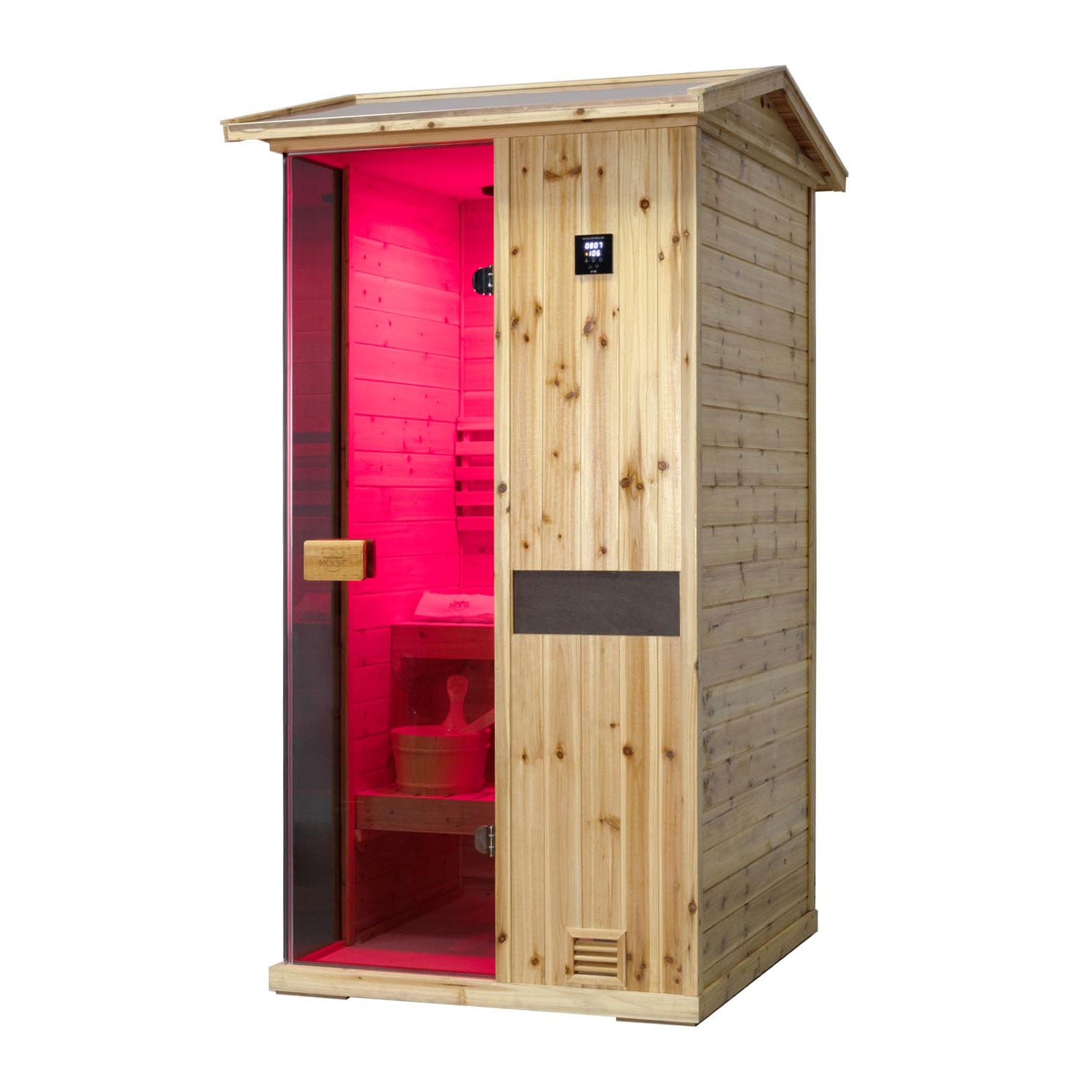 Solid Outdoor Steam Sauna  - 1 Person | Model 701VS