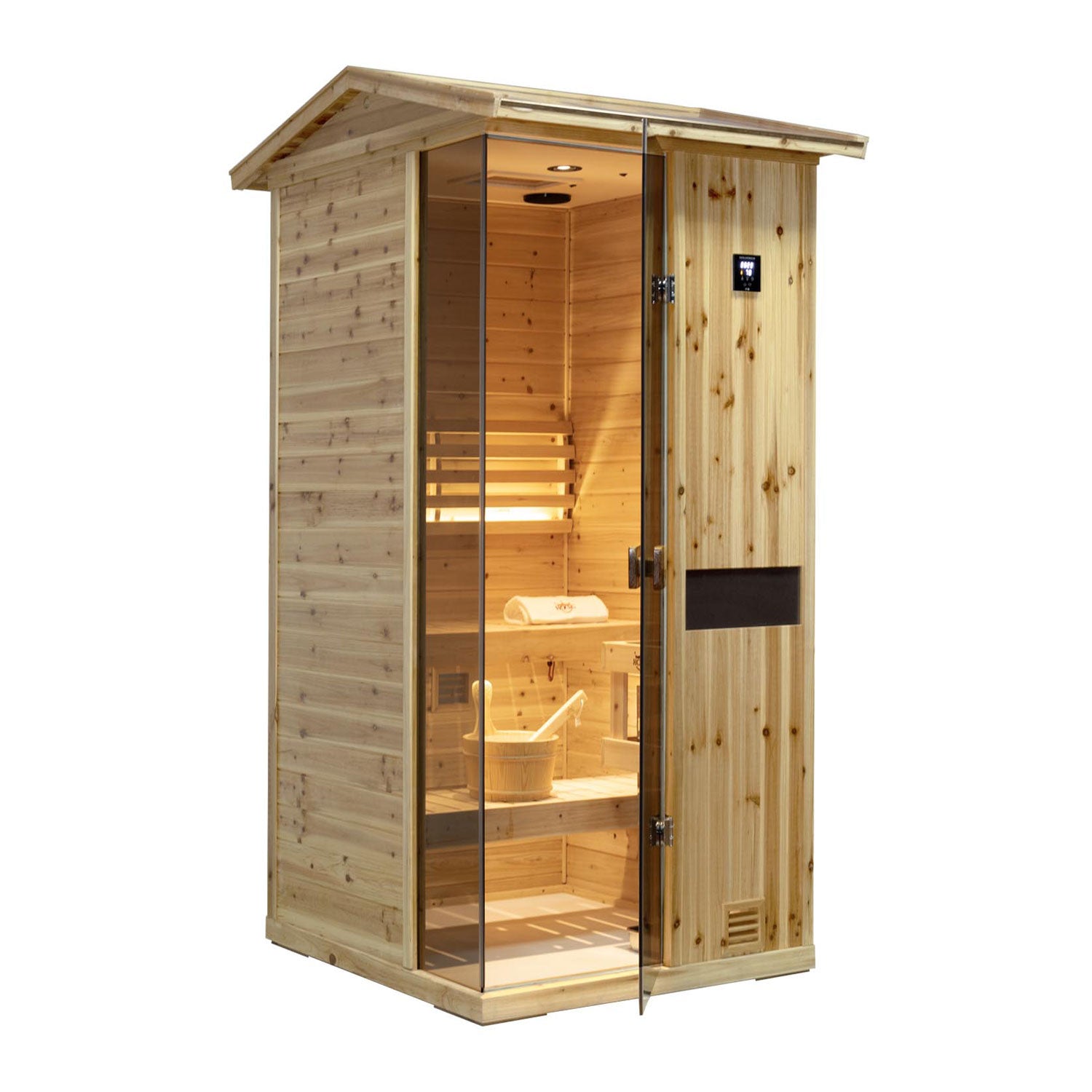 Solid Outdoor Steam Sauna  - 1 Person | Model 701VS