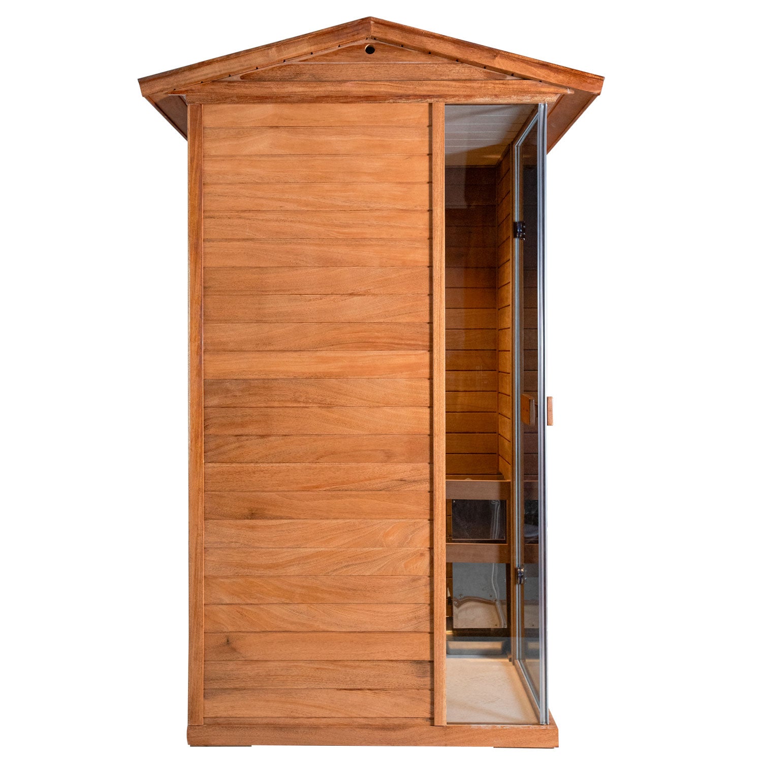 Aurora Outdoor Luxury Wood Steam Sauna  - 1 Person