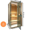 HKXSC 701SH 1 Person Indoor Steam Sauna | affordable | New Upgraded HKXSC-SAUNA