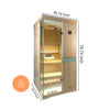 HKXSC 701SH 1 Person Indoor Steam Sauna | affordable | New Upgraded HKXSC-SAUNA