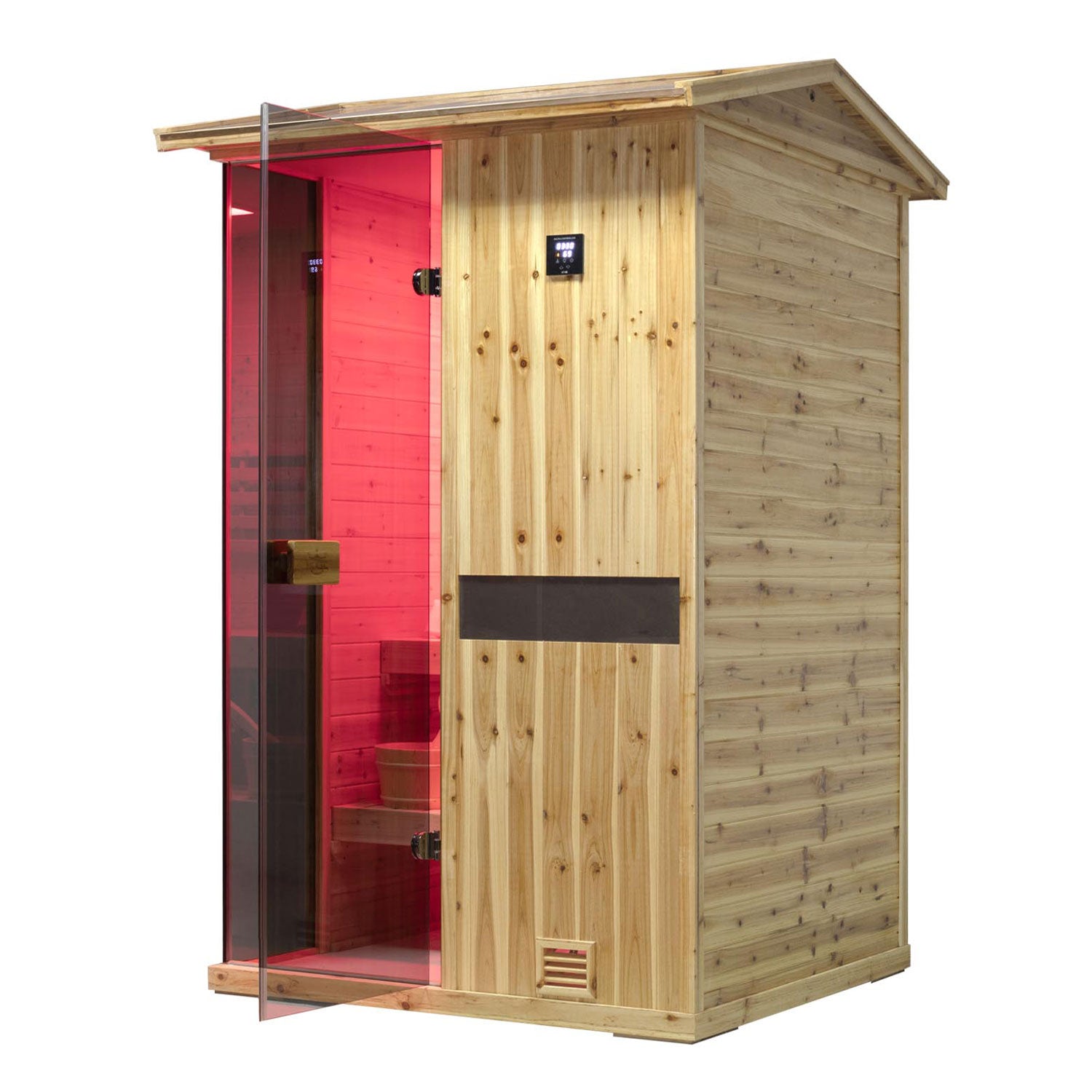 Solid Outdoor Steam Sauna - 2 Person | Model 702VS