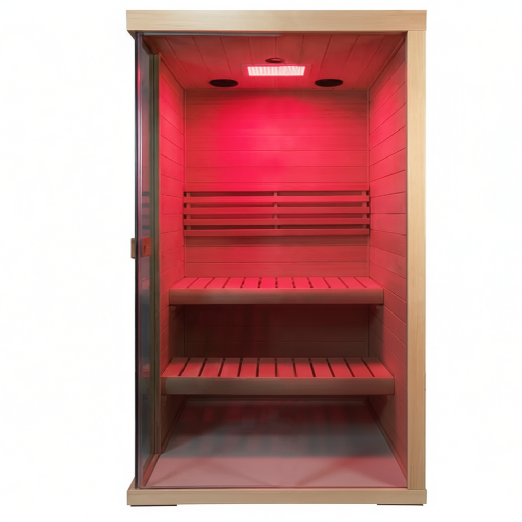 HKXSC 702SH_home_hemlock_steam_sauna_Model_702SH Interior panoramic display