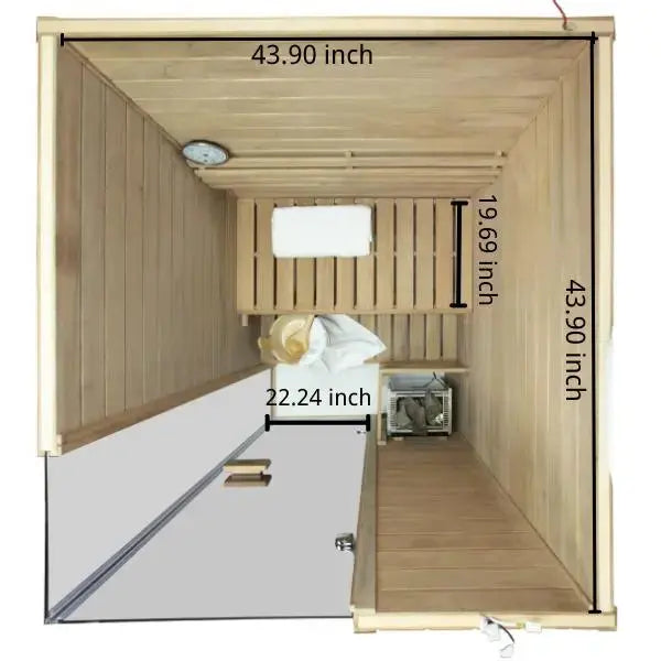 HKXSC 702ST  1-2 Person Steam Sauna | Resistant to pests | Mahogany | Negative Ion HKXSC-SAUNA