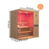 HKXSC 703ST New Upgraded Mahogany 2-3 Person Steam Sauna |Waterproof | Pest proof HKXSC-SAUNA