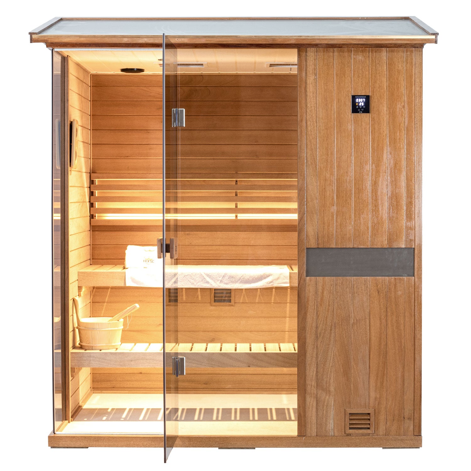 Aurora Outdoor Durable Weatherproof Steam Sauna - 3 Person